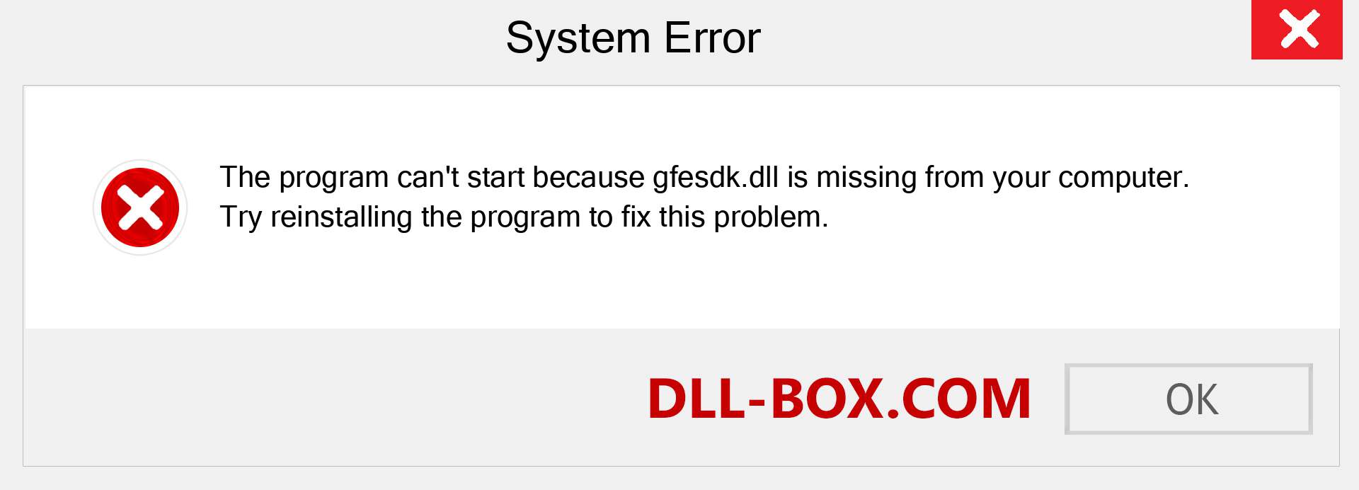  gfesdk.dll file is missing?. Download for Windows 7, 8, 10 - Fix  gfesdk dll Missing Error on Windows, photos, images